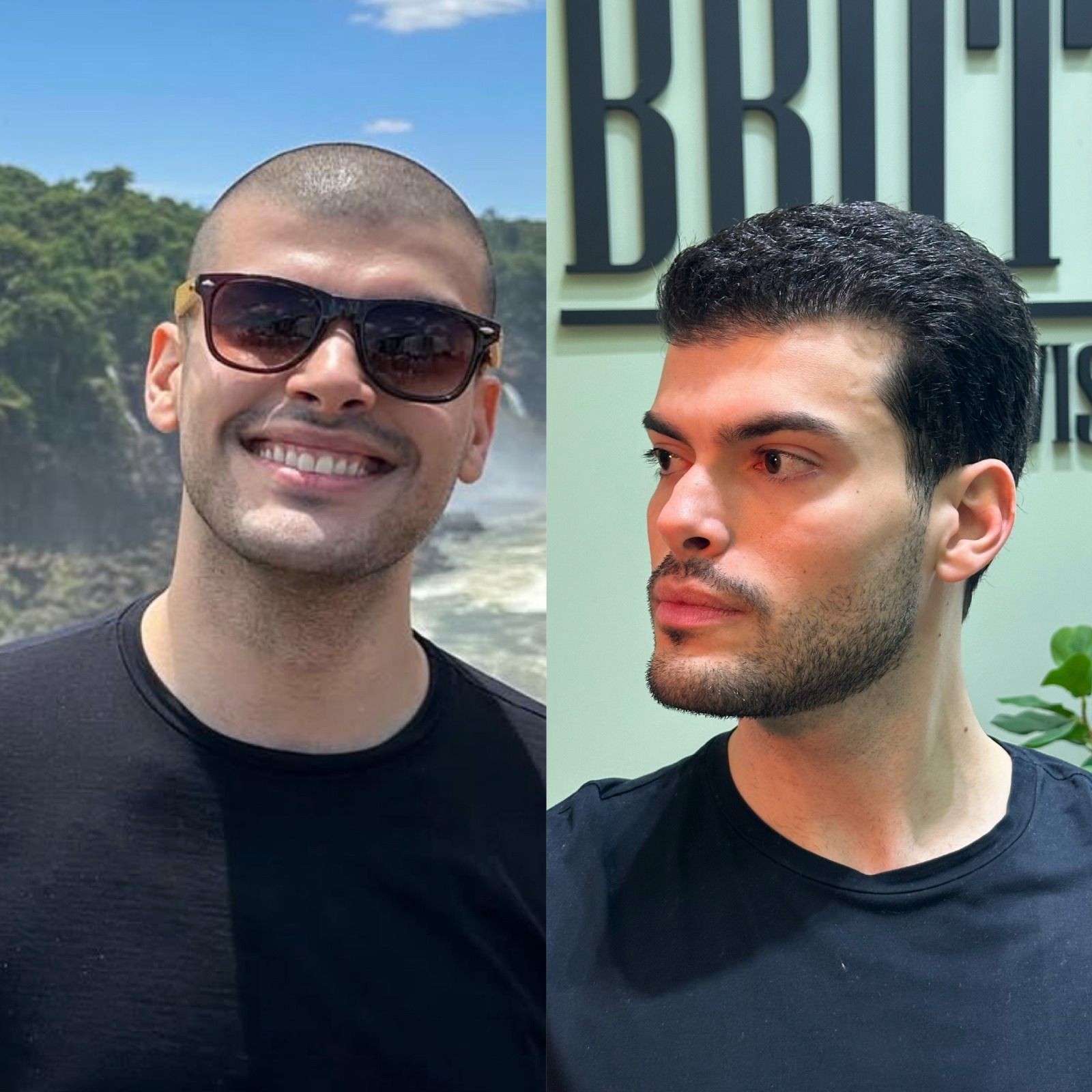 Transformação de visual masculino com corte, barba e visagismo em Ribeirão Preto